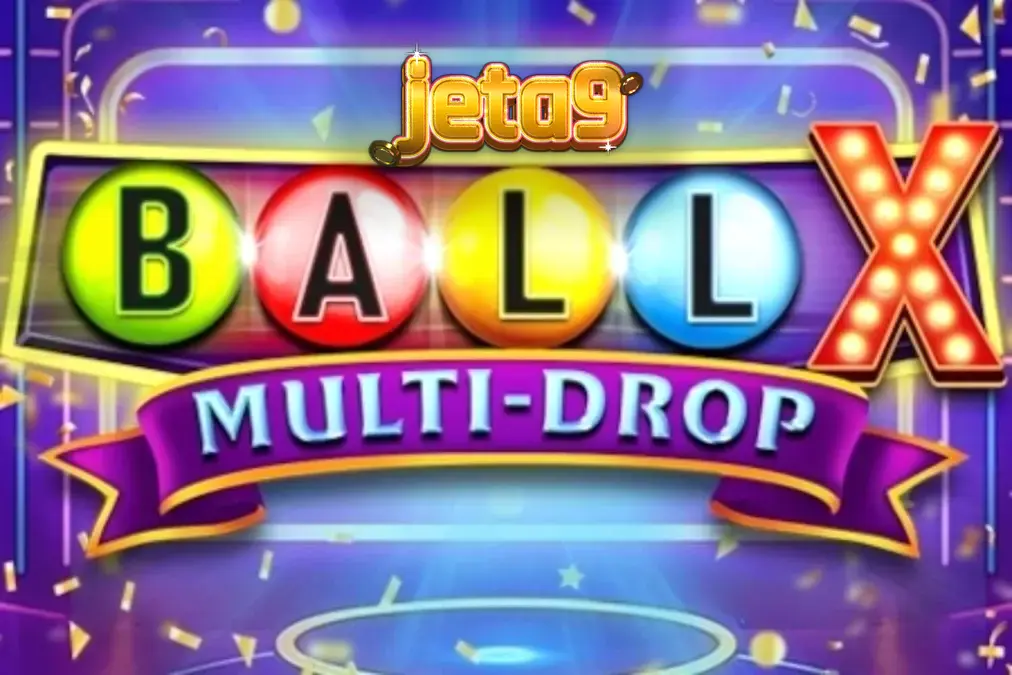 Ball X Multi-Drop স্লট গেমের উজ্জ্বল নিওন থিম এবং গ্রাফিক্স